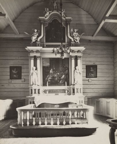The altarpiece in St. Jørgen’s Church. Photo: O. Espevoll. Directorate for Cultural Heritage.