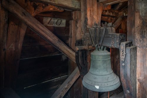 Church bell at St. Jørgen's Hospital. Photo: Bergen City Museum.