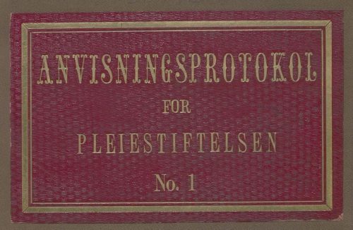 Accounting records, Pleiestiftelsen. Regional State Archives of Bergen.