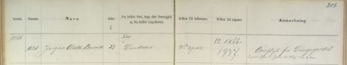 From patient record. Regional State Archives of Bergen.